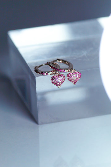 QUEEN OF HEARTS HUGGIES- PINK OMBRÉ